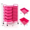 Rolling Storage Cart 15 Drawer Organizer With Wheels Craft Office Supply Organizer Steel Frame Multicolor Drawers